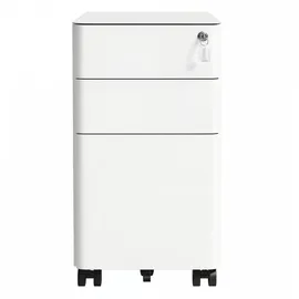 Möbel Kraft Rollcontainer 30 x 30 x 59,2 cm Weiß