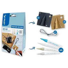 Pilot Pen PINTOR Kreativmarker DIY-Set Xmas Geschenkanhänger 10 Stück
