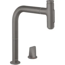 Hansgrohe Metris Select M71 Einhebelmischer Brushed Black