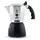 Bialetti Brikka 4 Tassen Silber/Schwarz