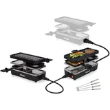 Tristar RACLETTE Gerät 4 Personen Grillplatte mit Parkdeck & Gabeln, 800 Watt