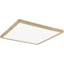 Paulmann LED Deckenleuchte Atria Shine Backlight Holzoptik eckig 29,3 x 29,3 cm