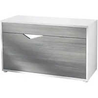 Vladon Schuhschrank, Anthrazit, Holzwerkstoff, 85x50x33 cm, Garderobe, Schuhaufbewahrung, Schuhschränke