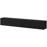 Mirjan24 Capital TV-Lowboard 200x31 cm Schwarz Holzwerkstoff
