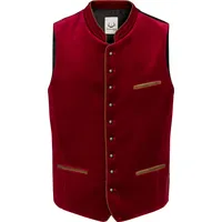 Stockerpoint Trachtenweste "Ricardo", Stehkragen, für Herren, ROT, 48