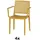 Siena Garden Stapelsessel-Set Lane 4-teilig Mustard