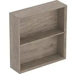 Geberit iCon Regal 502323JR1 45x46,7x13,2cm, quadratisch, nussbaum/Melamin Struktur