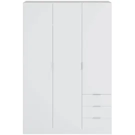 Habitdesign Kleiderschrank Low Cost 121 x 184 x 52 cm Weiß