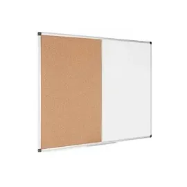 Bi-Office Kombitafel 120 x 90 cm Kork/Braun