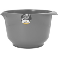 RBV Birkmann Birkmann, Colour Bowls, Rühr- und Servierschüssel, 3,0 Liter, Schüssel aus Melamin, kratzfest, standfest, nachhaltig, grau,