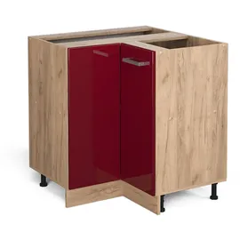 Vicco Eckunterschrank R-Line 75,6 x 46 x 81,6 cm Rot