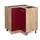 Vicco Eckunterschrank R-Line 75,6 x 46 x 81,6 cm Rot