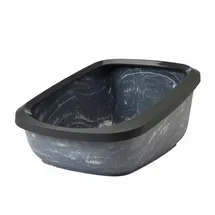 Savic NV Katzentoilette Aseo Jumbo Marble 67,5x48,5cm Grau/Schwarz