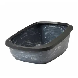 Savic NV Katzentoilette Aseo Jumbo Marble 67,5x48,5cm Grau/Schwarz