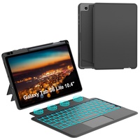 KVAGO Samsung Galaxy Tab S6 Lite 10,4 Zoll 2022/2020 Hülle mit Tastatur – Smart-Trackpad, 7-farbige Hintergrundbeleuchtung, abnehmbare Tastaturhüllen, Tastaturhüllen mit S-Pen-Halter für Samsung