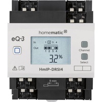 eQ-3 Homematic IP Schaltaktor für Hutschienenmontage, 4-fach, Schaltaktor (154431A0)