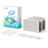 PETGUGU Filter Katzenbrunnen 3er Pack für Trinkbrunnen für Katze PF1, PF1L, 8-Stufiges Filtersystem, Aktivkohle Trinkbrunnen Filter, 3-Monats-Set Ersatzfilter für Katzentrinkbrunnen
