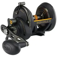 Penn Squall II Star Drag konventionelle Angelrolle, SQLII30SD, Schwarz/Gold