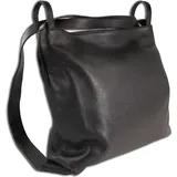 toscanto Cityrucksack Leder Schwarz