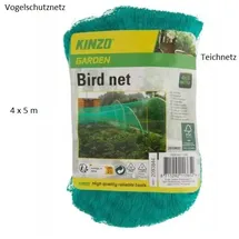 Kinzo Vogelschutznetz Teichnetz Gartennetz Laubschutznetz Schutznetz Vogelnetz 4 x 5m