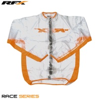 RFX Sport RFX Regenjacke (Transparent/Orange) - Größe XS, transparent