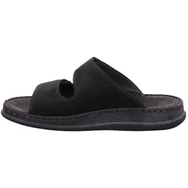 ROHDE Pantoletten Clogs Leder Klettverschluss Alassio 6240, Größe:42 EU, Farbe:Schwarz