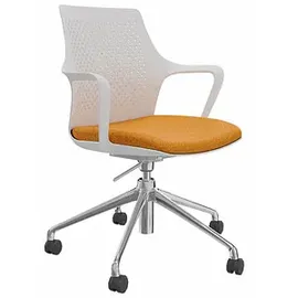 FM Helmets fm Konferenzstuhl Eta 4260761570181 orange, weiß Kunststoff