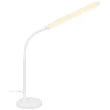 Briloner – LED Nachttischlampe Touch Dimmbar, Schreibtischlampe LED, Tischlampe, Leselampe für Home Office, 4 Stufig Dimmbar, Weiß