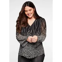 sheego by Joe Browns Tunika in schwarz bedruckt), | Gr.: 50