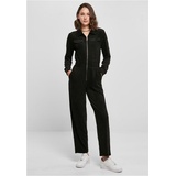URBAN CLASSICS Ladies Velvet Rib Boiler Suit, Black, S