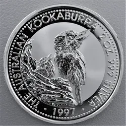 Silbermünze 2oz Kookaburra 1997 (Australien)