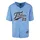 FUBU T-Shirt "Fubu Herren FM241-007-3 Fubu Varsity Baseball Jersey", Herren, Gr. M, light blau, schwarz, creme, 100% Polyester, normal, V-Ausschnitt, Shirts T-Shirt