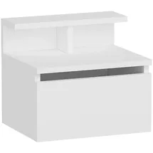 Livetastic Nachtschrank Hades 39,8 x 35 x 31,6 cm Weiß