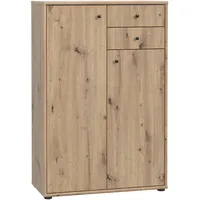 Die Möbelfundgrube Kommode Artisan Eiche 74 cm 2-türig T2KK20