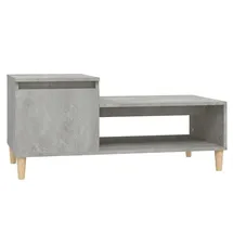 vidaXL Couchtisch Betongrau Holzwerkstoff 100 x 50 x 45 cm