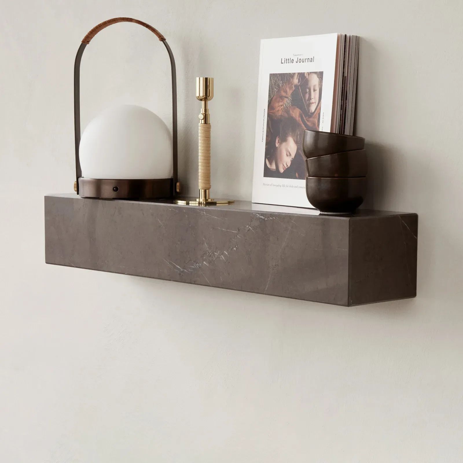 Zubehör Audo Copenhagen, Plinth, Grau, für Wohnzimmer, Marmor, Design - 60 - 10