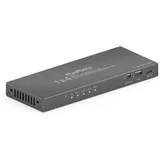 PURETOOLS - 1x4 HDMI2.1 Splitter - 48Gbps - 8K (60Hz 4:2:0) 12 bit, Audio De-Embedding und Signal Management