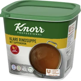 Knorr klare Rindsuppe mit Suppengrün (Rinderbrühe nach bewährter Rezeptur) 1er Pack (1 x 0,88 kg)