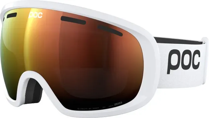 POC FOVEA Schneebrille 2025 hydrogen white/partly sunny orange