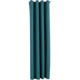 Gardinenbox Newyork Ösen 140 x 225 cm Petrol 1er-Pack