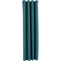 Gardinenbox Newyork Ösen 140 x 225 cm Petrol 1er-Pack
