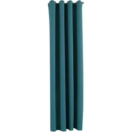 Gardinenbox Newyork Ösen 140 x 225 cm Petrol 1er-Pack