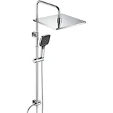 JOHO Edelstahl Duschsystem ohne Armatur, Regendusche Duschset mit Kopfbrause 30x30 cm (MPNR)