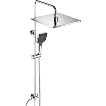 JOHO Edelstahl Duschsystem ohne Armatur, Regendusche Duschset mit Kopfbrause 30x30 cm (MPNR)