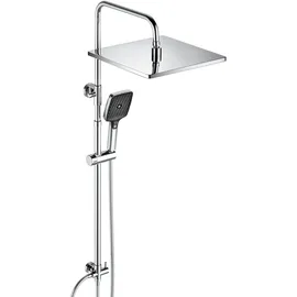 JOHO Edelstahl Duschsystem ohne Armatur, Regendusche Duschset mit Kopfbrause 30x30 cm (MPNR)