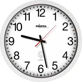 Peweta Funkwanduhr weiß Kunststoff, Ø 35,0 cm