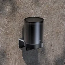 Keuco AVENO Seifenspender 14652379000, mit satiniertem Stülpglas, zum Kleben/Schrauben, schwarz matt