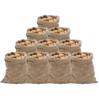 vidaXL Jutesäcke 10 Stk. 60x105 cm 100% Jute 220 g/m2