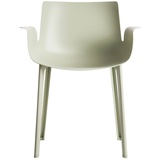 Kartell Armlehnstuhl Piuma salbeigrün, Designer Piero Lissoni, 77x62x54 cm