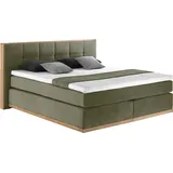 PLACES OF STYLE Boxspringbett Vinton, aus massiver Eiche, verschiedene Härtegrade (auch H4)
